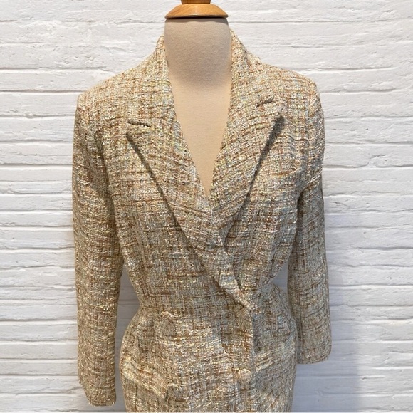 Chic Tweed Blazer Coat - Picture 3 of 4